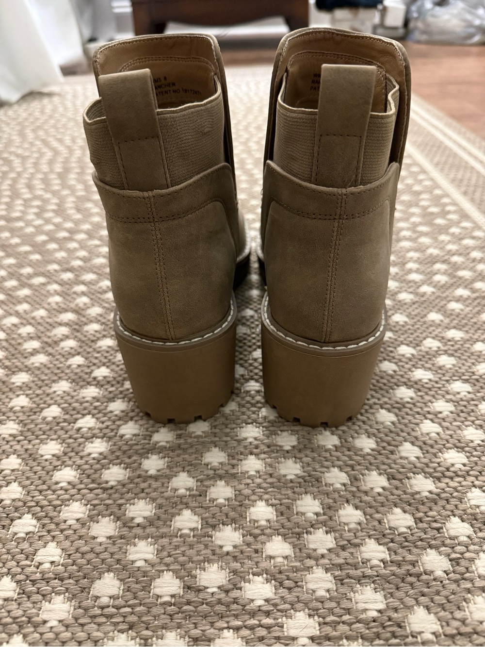 DV Dolce Vita Women’s “Rancher” Taupe Chelsea Lug Ankle Boots, Size 8 - Picture 6 of 10